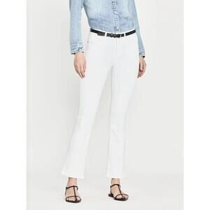 NWD Frame Le Crop Braided Waist Mini Boot Jeans size 24 Blanc #7A401